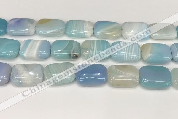 CAA4825 15.5 inches 18*25mm rectangle banded agate beads wholesale