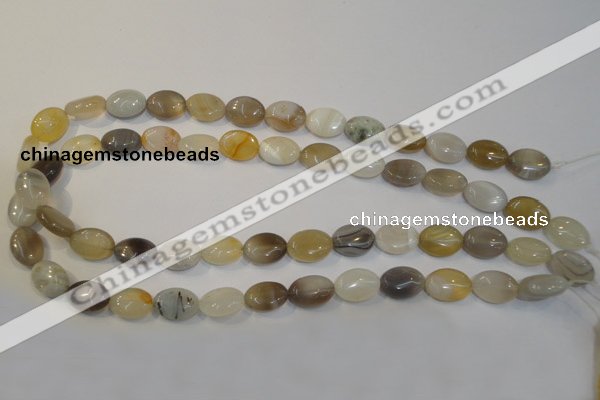 CAG2442 15.5 inches 10*14mm oval Chinese botswana agate beads