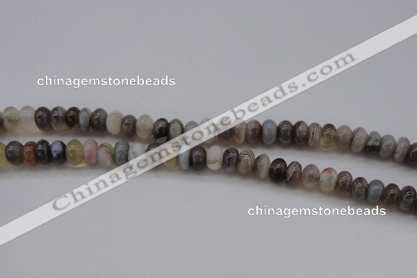 CAG3988 15.5 inches 5*8mm rondelle botswana agate gemstone beads