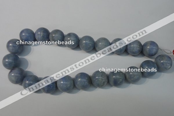 CAG4376 15.5 inches 18mm round dyed blue lace agate beads