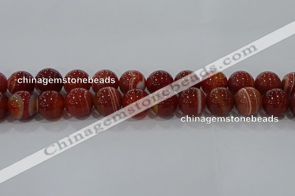 CAG9182 15.5 inches 16mm round line agate beads wholesale