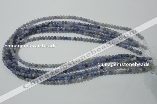 CAJ500 15.5 inches 4mm round blue aventurine beads wholesale