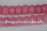 CCN152 15.5 inches 8*12mm faceted rondelle candy jade beads