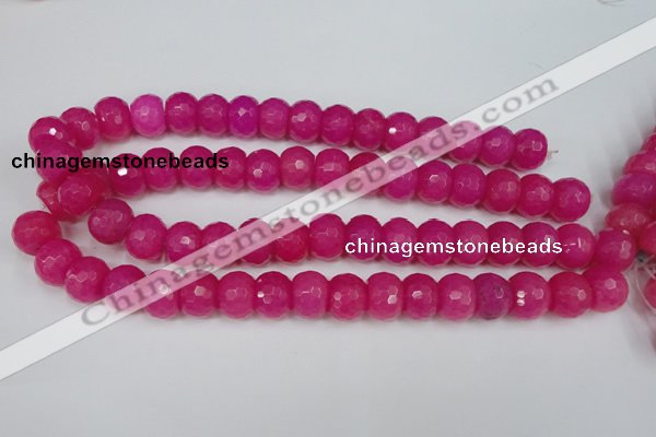 CCN165 15.5 inches 12*16mm faceted rondelle candy jade beads