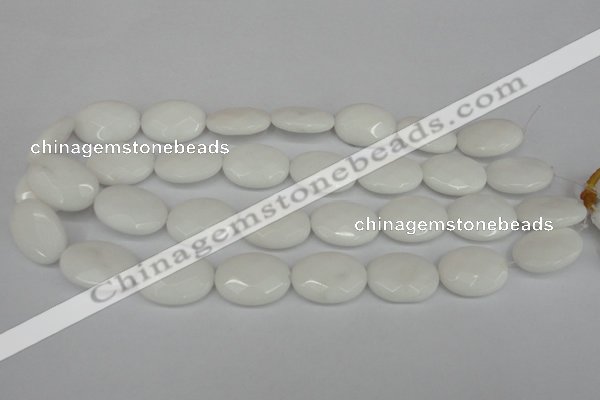 CCN2220 15.5 inches 18*25mm faceted oval candy jade beads