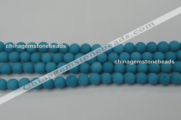 CCN2411 15.5 inches 4mm round matte candy jade beads wholesale