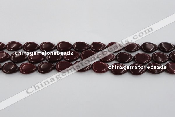 CCN3865 15.5 inches 13*18mm flat teardrop candy jade beads