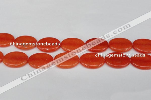 CCN3986 15.5 inches 30*40mm oval candy jade beads wholesale