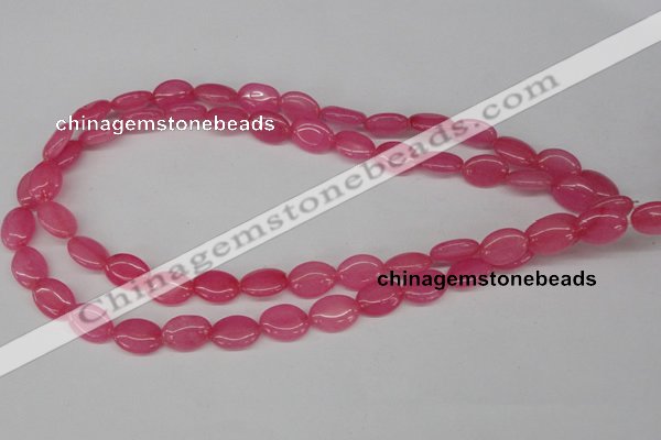 CCN526 15.5 inches 10*14mm oval candy jade beads wholesale