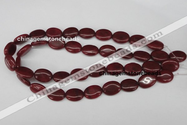 CCN537 15.5 inches 15*20mm oval candy jade beads wholesale