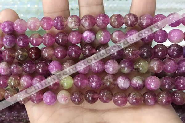 CCN5478 15 inches 8mm round candy jade beads Wholesale