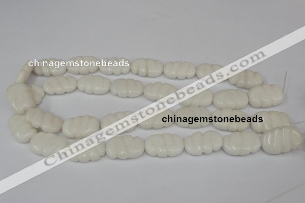 CCN680 15.5 inches 15*23mm carved oval candy jade beads wholesale