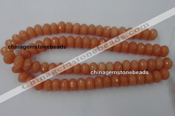 CCN917 15.5 inches 10*14mm faceted rondelle candy jade beads