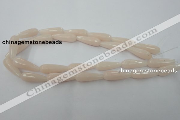 CCN981 15.5 inches 10*30mm faceted teardrop candy jade beads