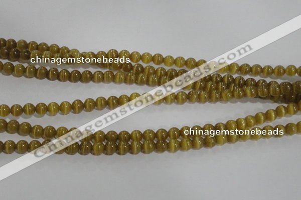 CCT1212 15 inches 4mm round cats eye beads wholesale