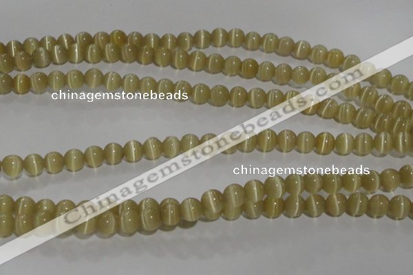 CCT1275 15 inches 5mm round cats eye beads wholesale