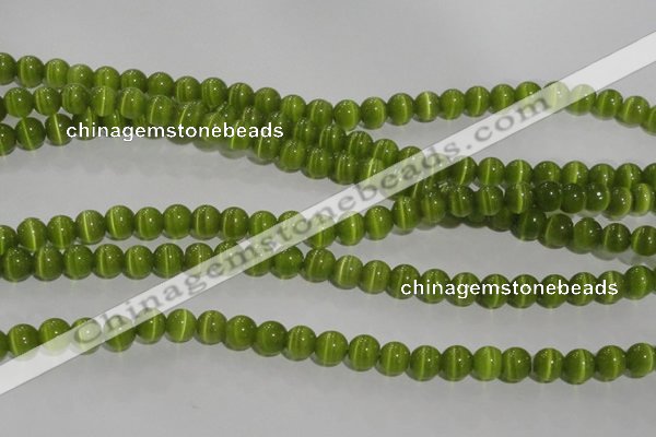 CCT1281 15 inches 5mm round cats eye beads wholesale