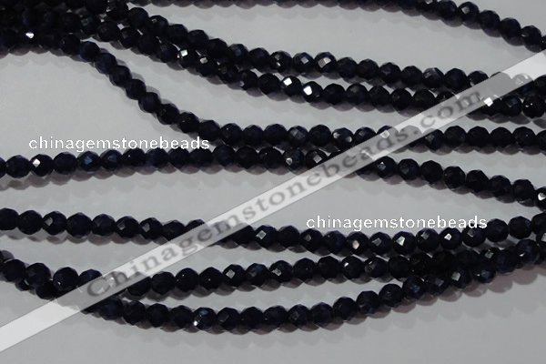 CCT348 15 inches 5mm faceted round cats eye beads wholesale