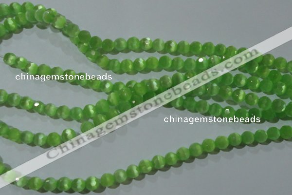 CCT360 15 inches 6mm faceted round cats eye beads wholesale