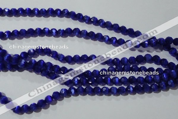 CCT364 15 inches 6mm faceted round cats eye beads wholesale