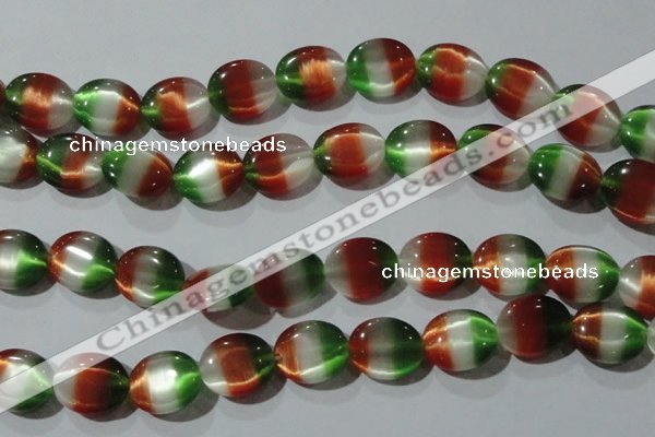 CCT706 15 inches 10*12mm oval cats eye beads wholesale