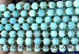 CCU1418 15 inches 6mm - 7mm faceted cube amazonite gemstone beads