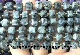 CCU1516 15 inches 8mm - 9mm faceted cube black labradorite beads