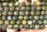 CCU1533 15 inches 8mm - 9mm faceted cube Brazilian opal beads