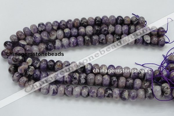 CDA19 15.5 inches 10*14mm rondelle dogtooth amethyst quartz beads