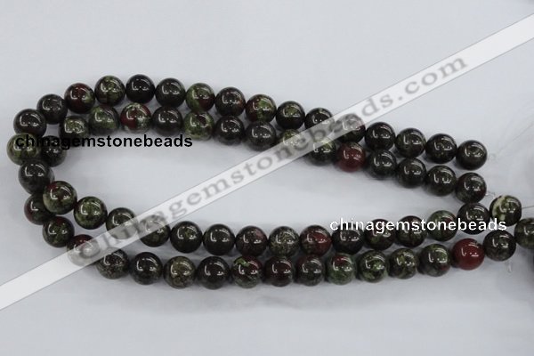 CDB253 15.5 inches 12mm round natural dragon blood jasper beads