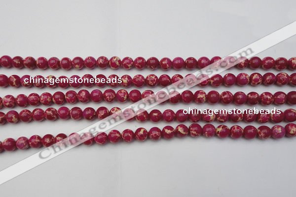 CDE2033 15.5 inches 4mm round dyed sea sediment jasper beads