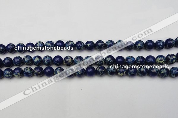 CDE2091 15.5 inches 10mm round dyed sea sediment jasper beads