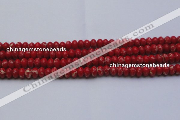 CDE2620 15.5 inches 12*16mm rondelle dyed sea sediment jasper beads