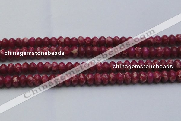 CDE2630 15.5 inches 15*20mm rondelle dyed sea sediment jasper beads