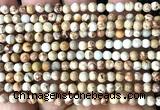 CDE3000 15 inches 4mm round sea sediment jasper beads wholesale