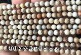 CDE3030 15 inches 4mm round sea sediment jasper beads wholesale