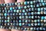 CDE3040 15 inches 4mm round sea sediment jasper beads wholesale