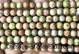 CDE3125 15 inches 6mm round sea sediment jasper beads wholesale