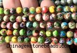 CDE3165 15 inches 6mm round sea sediment jasper beads wholesale