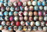 CDE3250 15 inches 8mm round sea sediment jasper beads wholesale