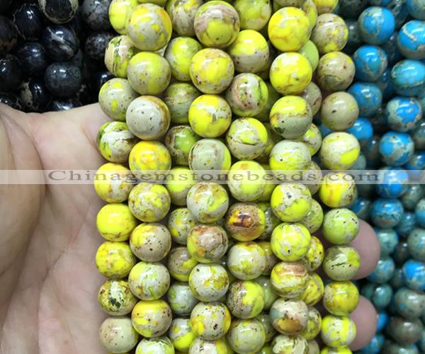 CDE3312 15 inches 10mm round sea sediment jasper beads wholesale