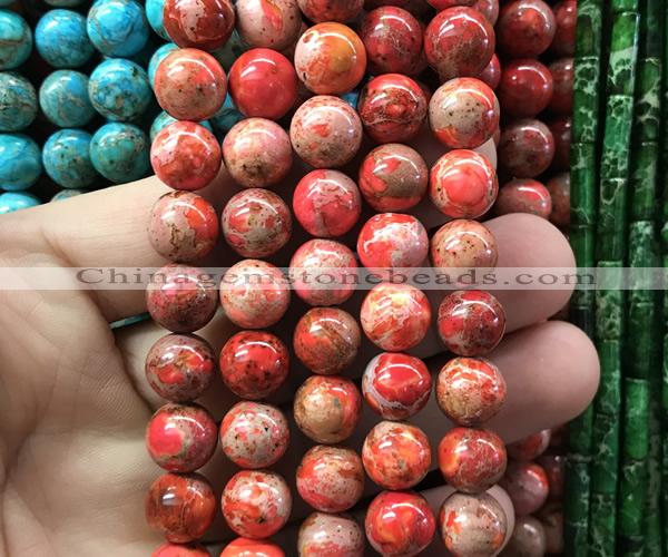 CDE3341 15 inches 10mm round sea sediment jasper beads wholesale