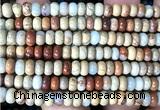 CDE3500 15 inches 4*6mm rondelle sea sediment jasper beads