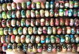 CDE3559 15 inches 5*8mm rondelle sea sediment jasper beads