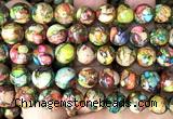 CDE3803 15 inches 10mm round rainbow sea sediment jasper beads