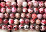 CDE3808 15 inches 10mm round red sea sediment jasper beads