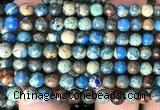 CDE3812 15 inches 6mm round blue sea sediment jasper beads