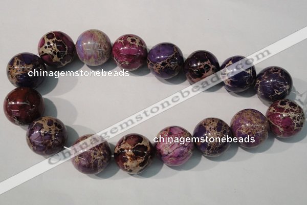 CDE699 15.5 inches 24mm round dyed sea sediment jasper beads