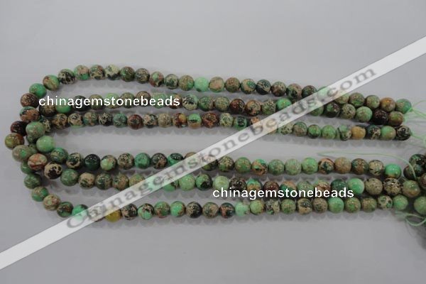 CDE852 15.5 inches 8mm round dyed sea sediment jasper beads wholesale