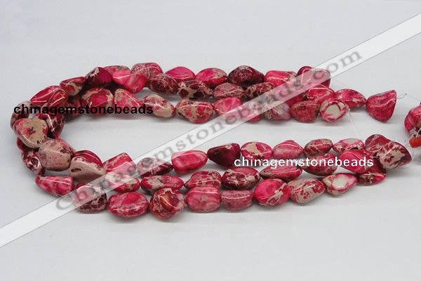 CDI26 16 inches 10*20mm nuggets dyed imperial jasper beads wholesale